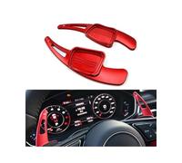 UNCLE LIAO 2 PCS Car Shift Paddle Blade for Audi A3 A4L A5 A6L A7 A8 S5 S6 S7 S8 RS3 RS6 R8 Q3 Q5 Q7 TT TTS Car Shift Paddle Steering Wheel Shifter Car Interior.,C-Red