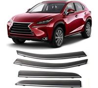 UNCLE LIAO 4 Pcs Car Wind Deflectors for Lexus NX NX200 NX300H 2015-2020 Front Rear Side Window Visor Rain Smoke Guards Car Accessories.