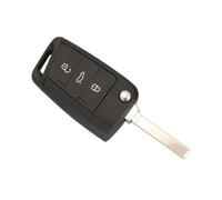 Uncle Liao Car Key Fob Case Replacement for VW Golf 5 7 Sportsvan GTI MK7 Skoda Octavia A7,Remote Control Folding Car Key Shell Case Accessories.
