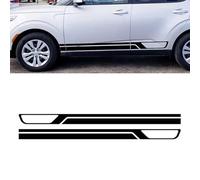 UNCLE LIAO Car Side Skirt For Kia Soul 2 1 2010 2016 2011 2023 Auto Car Door Sticker Side Step Skirt.,Red
