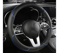 UNCLE LIAO Car Steering Wheel Cover,For Jaguar E-Pace/F-Pace/I-Pace/F-Type/XE/XF/XJ/X-Type Leather Anti-slip Breathable Wear-Resistant Protector,Steering Wheel Cover accessories.,B-Blue-Type O