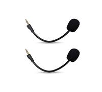 UNCLE LIGHT 2 Pack Replacement Game Mic for Logitech G PRO X & G Pro Gaming Headset on PS4 PS5 Xbox One PC, 3.5mm Detachable Boom Microphone