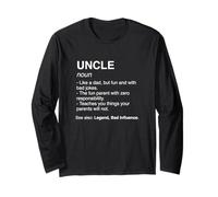 Uncle Like A Dad But Fun with Bad Jokes Fun Uncle Long Sleeve T-Shirt