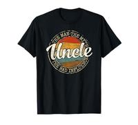 Uncle Man Myth Bad Influence Vintage Stamp Fathers Day T-Shirt