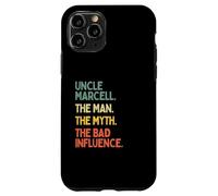 Uncle Marcell Quote The Man The Myth The Bad Influence Funny Case for iPhone 11 Pro