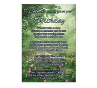Uncle Missing You On Your Birthday Memorial Card Graveside Poem & Stake F477