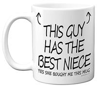 Uncle Mug, This Guy Has The Best Niece, 11oz Ceramic Dishewasher Sage Mugs