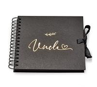 Uncle Multiple Colour Scrapbook Photo album With Foil Print Leaf Design