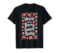 Uncle Of A Berry Sweet Baby New Uncle Strawberry Moments T-Shirt