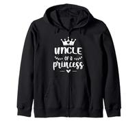 Uncle Of A Princess Father's Day Vintage Christmas Xmas Zip Hoodie