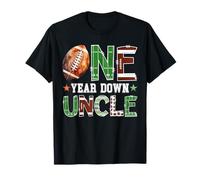 Uncle of The 1st Birthday Boy Football Touchdown T-Shirt