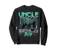 Uncle Of The Birthday Boy Japanese Gamer Matching Birthday Sweatshirt