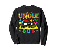Uncle Of The Birthday Boy Master Builder Blocks Building Sweatshirt