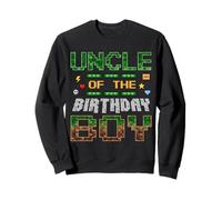 Uncle of the Birthday Boy Pixel Gamer Family Love Sweatshirt