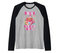 Uncle of The Birthday Girl Circus Carnival Family Party Raglan Baseball Tee