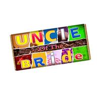 Uncle of the Bride Chocolate Bar Wrapper Novelty Gift Present For Wedding Marriage CH-9661 (without chocolate bar (wrapper only))