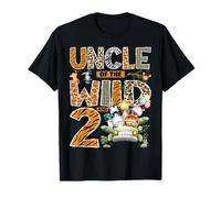 Uncle of The Wild & Two 2nd Birthday Boy Safari Jungle T-Shirt