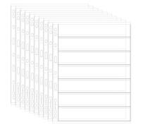 Uncle Paul 10 Sheets Postage Stamp Collecting Inserts, 70 Pockets Clear Stamp Album Pages 199 x 34MM Grid, Single-sided 9 Hole Standard Stamp Collection Binder Sleeves for Collectors IS02S710