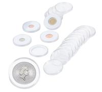 Uncle Paul 20 Sets Coin Capsules 46mm with 6 Sizes (18/23/28/33/38/46mm) Foam Gaskets Coin Case Holder Protector for Coin Collection