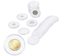 Uncle Paul 20 Sets Coin Capsules 46mm with 6 Sizes (19/24/29/34/39/46mm) Foam Gaskets Coin Case Holder Protector for Coin Collection