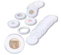 Uncle Paul 20 Sets Coin Capsules 46mm with 6 Sizes (20/25/30/35/40/46mm) Foam Gaskets Coin Case Holder Protector for Coin Collection