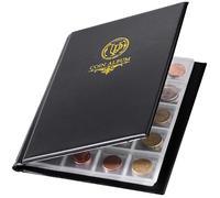 Uncle Paul 200 Pockets Coin Album 33x33mm Grid Collecting Book 10 Pages