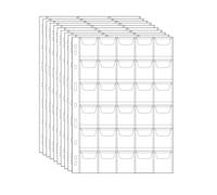 Uncle Paul 300 Pocket Coin Pages - 30 Grids/Page Plastic Coin Holders Stamp Currency Protector Coin Collecting Supplies 10 Sheets CS03030