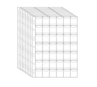 Uncle Paul 420 Pocket Coin Pages - 42 Grids/Page Plastic Coin Holders Stamp Currency Protector Coin Collecting Supplies 10 Sheets CS03042