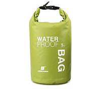 Uncle Paul Boat Dry Bags - Green 5L Waterproof Bag for Drifting Boating Kayaking Fishing Rafting Swimming Camping Canoeing Surfing 5 litres