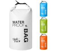Uncle Paul Boat Dry Bags - Waterproof Bag for Drifting Boating Kayaking Fishing Rafting Swimming Camping Canoeing Surfing Pure White 10 Literes(2.2 UK gal)