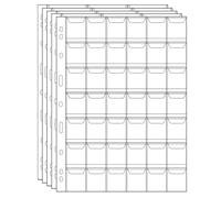 Uncle Paul Coin Collecting Sleeves 42 Pockets 5 Sheets Storage Insert Pages
