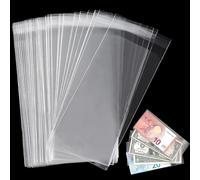 Uncle Paul Paper Money Holder 18.5x9CM/7.2x3.5IN Currency Sleeves 100PCS