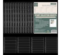 Uncle Paul Postage Stamp Pages 12 Sheets 5/6/7/8 Rows Collecting Sleeves