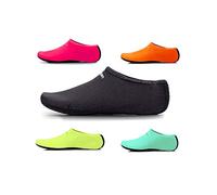 Uncle Paul Water Socks - Black Adult Indoor Sock Barefoot Beach Surf Diving Home Slipper Pool Yoga Socks for Men Women Large EU 37-38