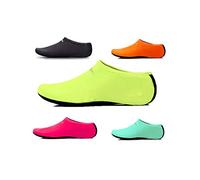 Uncle Paul Water Socks - Green Kids Indoor Sock Barefoot Beach Surf Diving Pool Yoga Socks for Boy Girl XXSmall EU 28-29