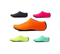 Uncle Paul Water Socks - Orange Adult Indoor Sock Barefoot Beach Surf Diving Home Slipper Pool Yoga Socks for Men Women XLarge EU 39-41
