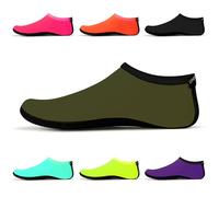 Uncle Paul Water Socks - Unisex Indoor Sock Water Shoes Yoga Socks Barefoot Beach Surf Diving Home Slipper Pool for Kids Adults Green Size XXL EU 42-43 UK 9/10 Adults SWA15DG2XL