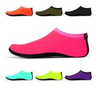 Uncle Paul Water Socks - Unisex Indoor Sock Water Shoes Yoga Socks Barefoot Beach Surf Diving Home Slipper Pool for Kids Adults Rosy Size L EU 37-38 UK 5.5/6.5 Adults SWA15RYL