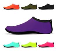 Uncle Paul Water Socks - Unisex Indoor Sock Water Shoes Yoga Socks Barefoot Beach Surf Diving Home Slipper Pool for Kids Adults Violet Size XL EU 39-41 UK 7/8 Adults SWA15PUXL