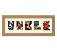 Uncle Photo Frame Thank the Stars letters cut out using Quality Board 899A (Oak Finish Frame Cream mount (plain))