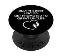 Uncle promoted to Great Uncles Pregnancy Announcement PopSockets Adhesive PopGrip