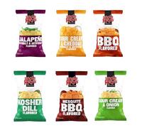 Uncle Ray's Potato Chips Variety Pack Bundle | Pack of 6 | Hot | BBQ | Sour Cream & Cheddar | Jalapeno | Kosher Dill | Sour Cream & Onion | American