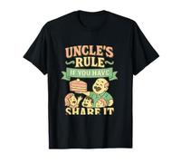 Uncle’s Rule If You Have Cake Share It Retro Circus Novelty T-Shirt