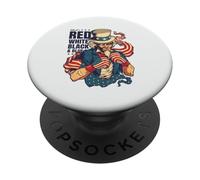 Uncle Sam Boxer Patriotic 4th of July America PopSockets Adhesive PopGrip