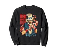 Uncle Sam Boxing Patriotic American Freedom Fighter Sweatshirt