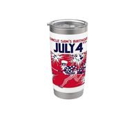 Uncle Sam's Birthday 4th July Stainless Steel Insulated Tumbler