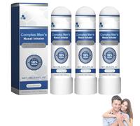 Uncle Stiffy Nasal Inhaler, Uncle Stiffys Complex Mens Nasal Inhaler, Gentle Male Prostate Care, Uncles Stiffy Nasals Inhalers For Prostate Restore Energy And Vitality (3pcs)