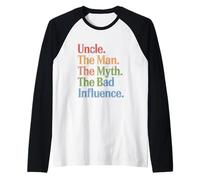 Uncle The Man The Myth The Bad Influence Classic Humor Raglan Baseball Tee