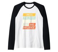 Uncle The Man The Myth The Bad Influence Classic Humor Raglan Baseball Tee
