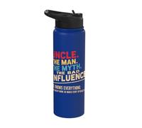 Uncle The Man The Myth The Bad Influence Stainless Steel Insulated Water Bottle